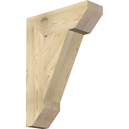 Ekena Millwork Traditional Slat Rough Sawn Bracket, Douglas Fir, 6"W x 20"D x 28"H BKT06X20X28TRA06RDF